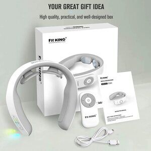 FIT KING Cordless Wearable Neck Massager ｜ FT-056N
